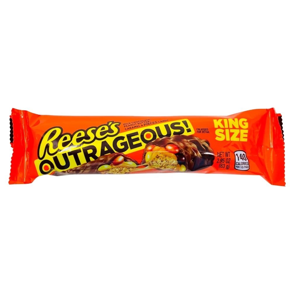 All-New Reese's Peanut Butter Creme Milk Chocolate Flavour Coating Solid Candy Bar with Nuts and Biscuits Sweet Taste