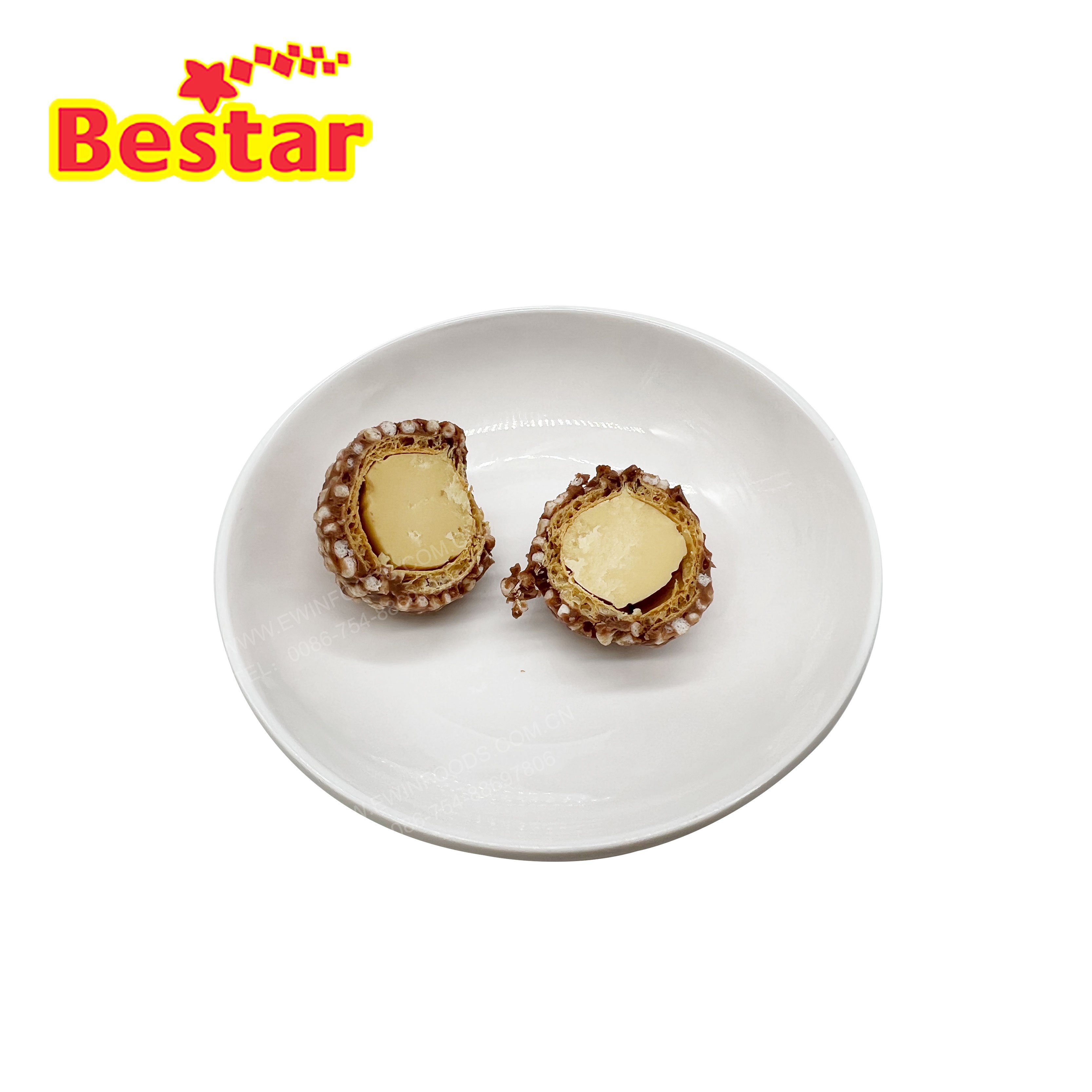 Customized Christmas jar package chocolate ball different shaped box package chocolate crispy ball for wholesale