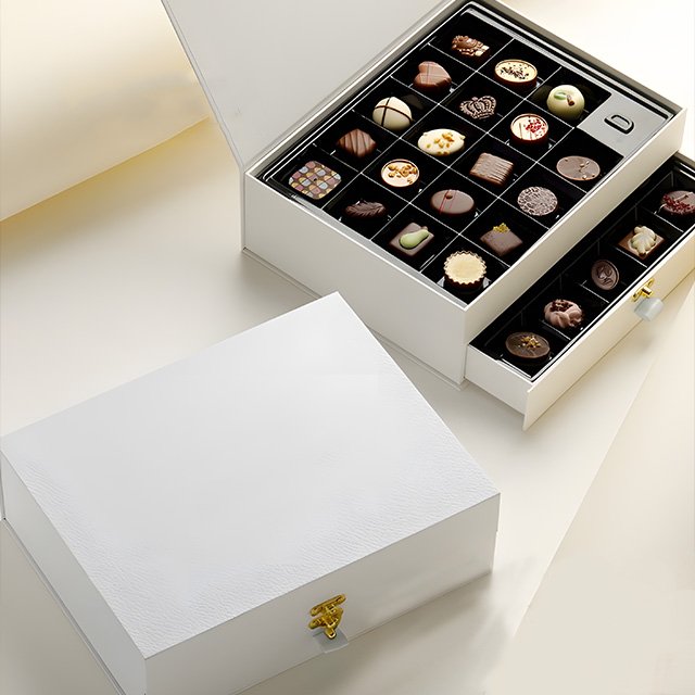 Luxury custom chocolates packaging boxes sets for wedding festive book type chocolate gift box