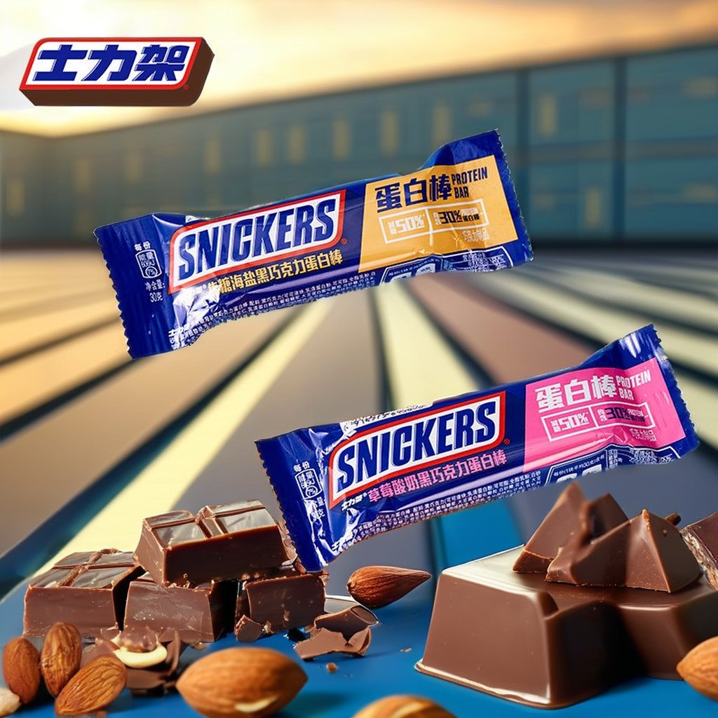 S nickers Strawberry Flavor Peanut Sandwich Protein Bar 30g Solid Energy Bar with Biscuit Jam and Candy Sweet Milk Taste