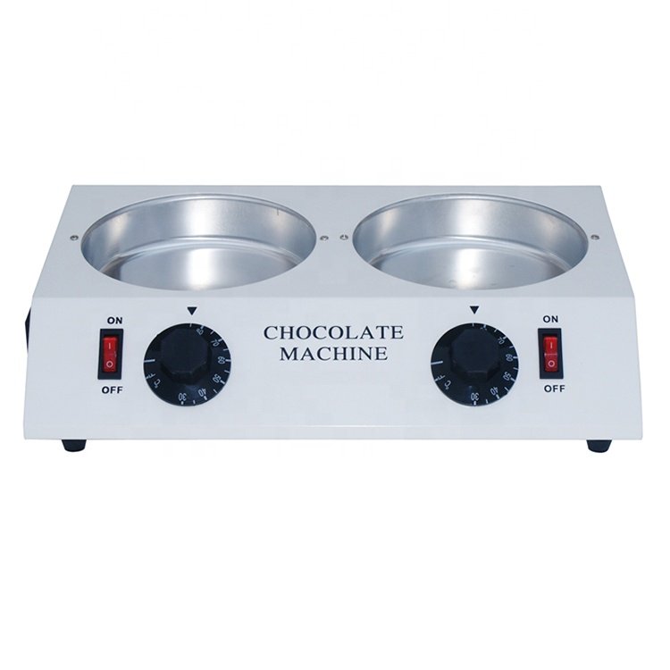Electric 110v 220v Chocolate Melter Hot Chocolate Melting Tempering Machine Double Pots Capacity