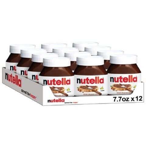 15 Pieces per Case Nutella Chocolate Cartoon Box - Sweet Packaging in Solid Biscuit Color