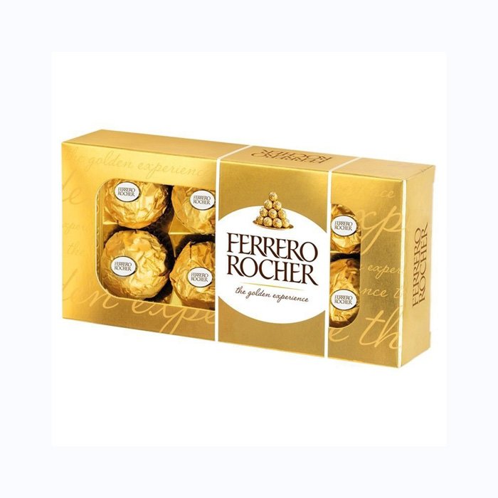 Fe-rrero Collection T24 Direct Exporter's Solid Rocher Chocolate Snack Hazelnut-Based Biscuit Candy Ball Pattern Packaged Bulk