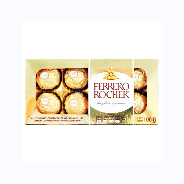 Fe-rrero Collection T24 Direct Exporter's Solid Rocher Chocolate Snack Hazelnut-Based Biscuit Candy Ball Pattern Packaged Bulk