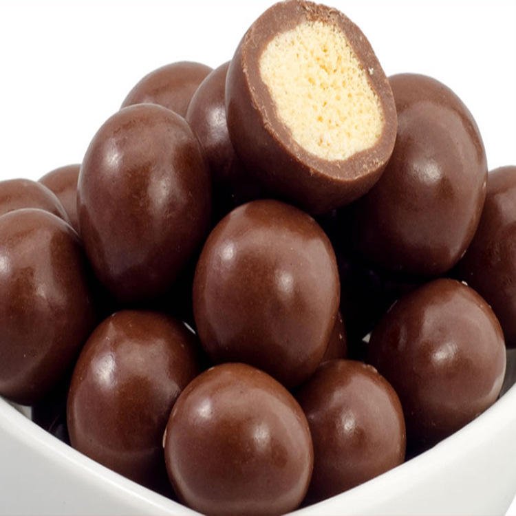 150g canned and sweets round wholesale chocolate crispy chocolate beans chocolate candy crispy