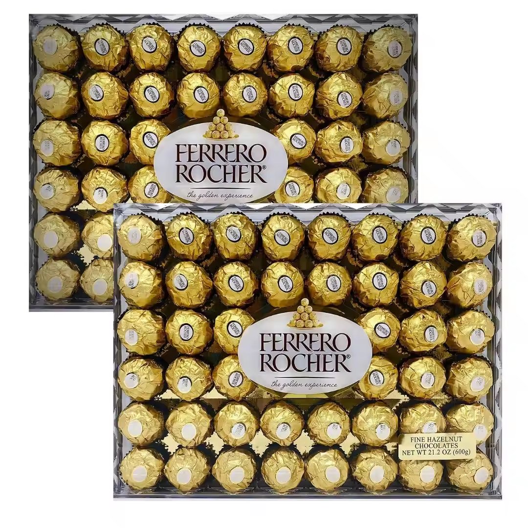 Ferrero Rocher Premium Chocolate Bars, White Chocolate Hazelnut Individually Wrapped, Luxury Chocolate
