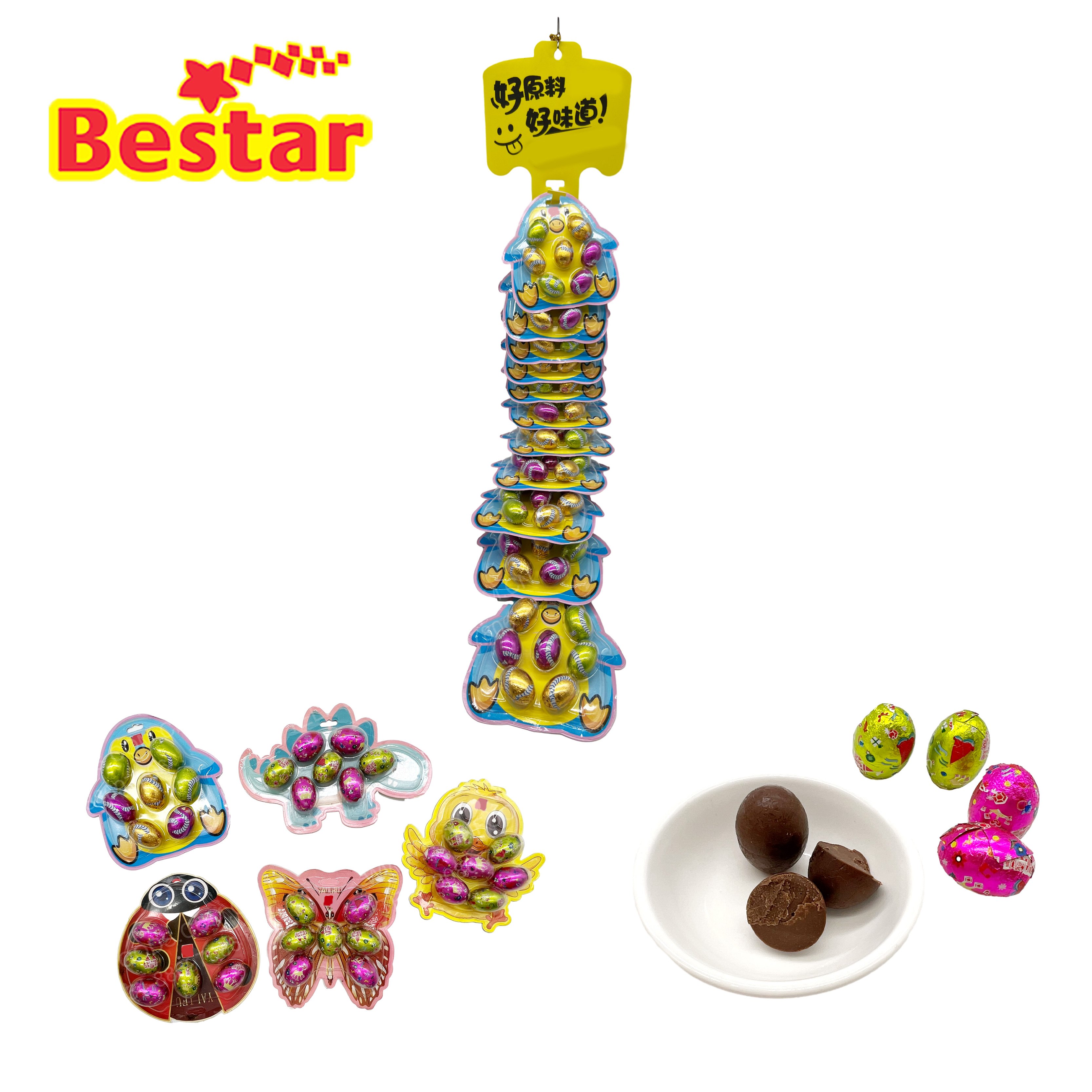 OEM Chocolete manufacturers Preferential wholesale Easter eggs cocoa chocolate for kids