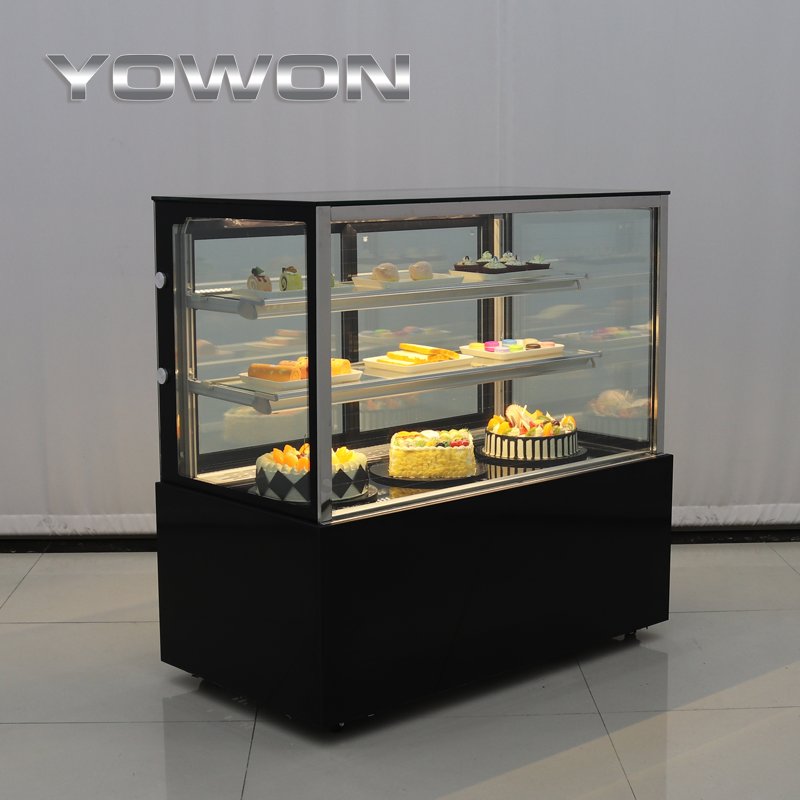 Yowon commercial vertical upright glass door display counter commercial refrigerator display chiller fridge chocolate display
