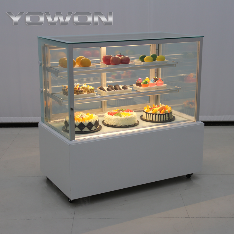 Yowon commercial vertical upright glass door display counter commercial refrigerator display chiller fridge chocolate display