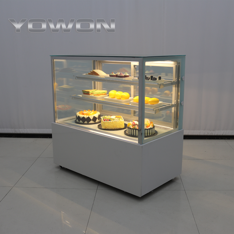 Yowon commercial vertical upright glass door display counter commercial refrigerator display chiller fridge chocolate display
