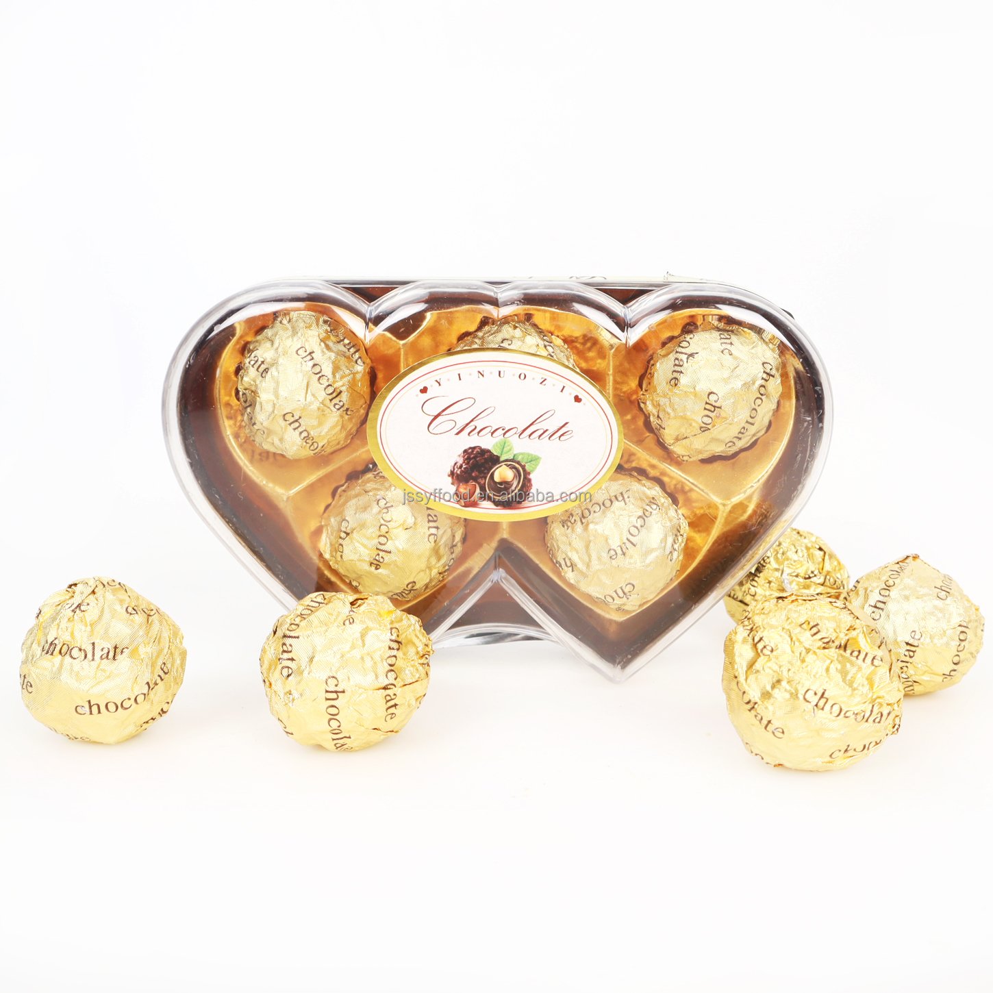 Chocolate supplier wholesale Custom private label cocoa snacks nut milk Compound chocolate Golden chocolate ball
