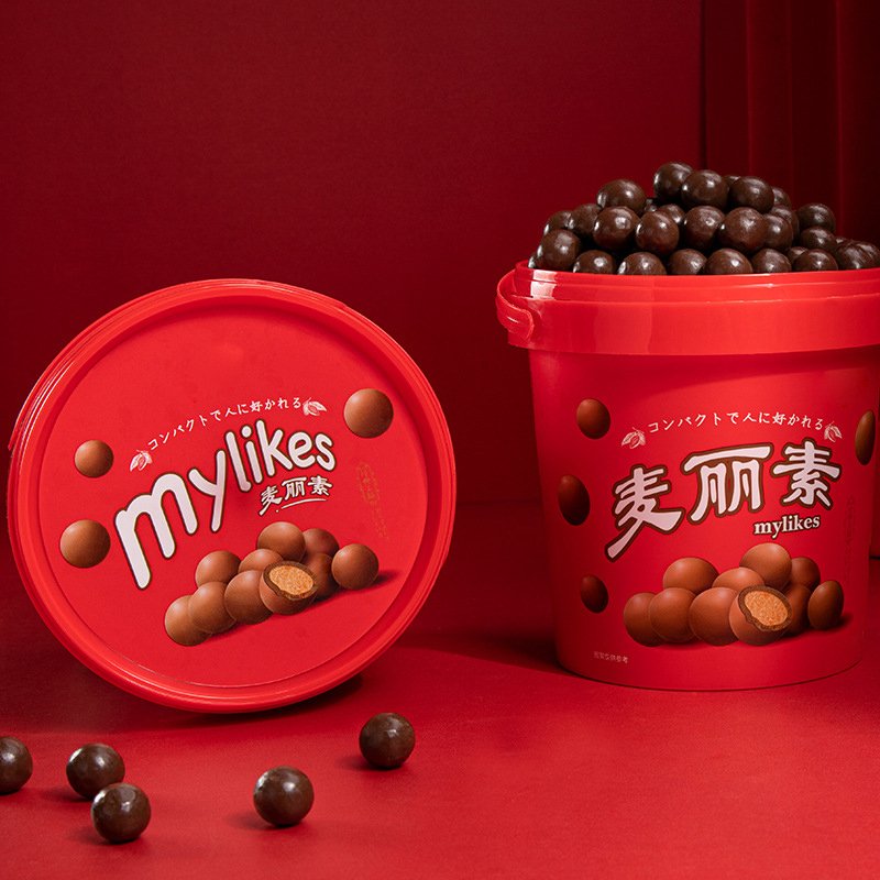 wholesale of 168g barreled black chocolate bean snacks and candies chocolate HALAL Chocolate Candy crispy