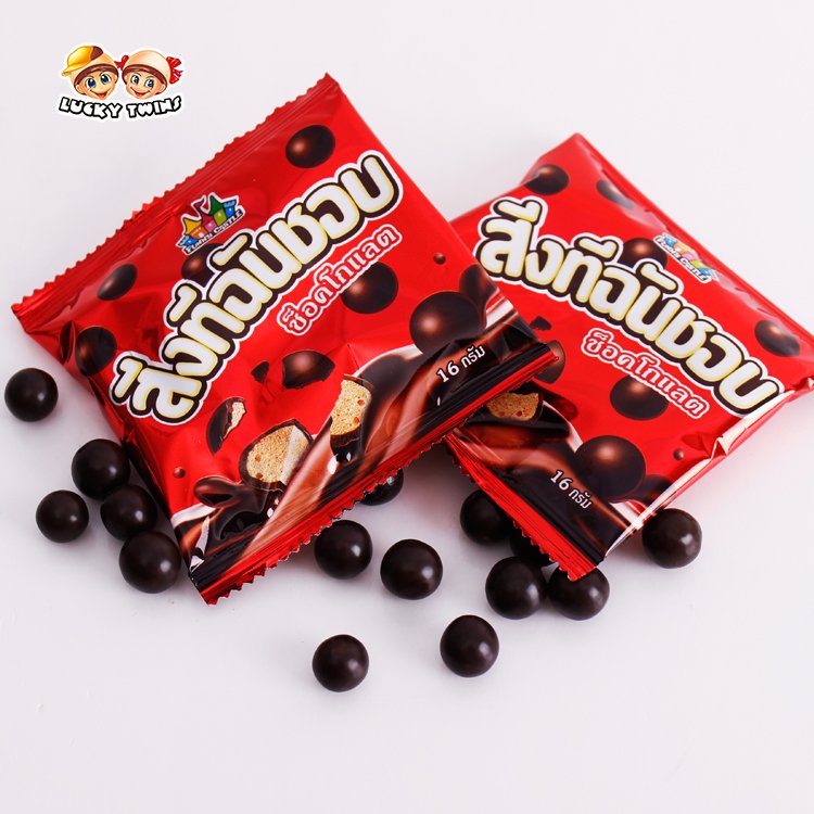 chocolate with biscuit filling custom choco balls mini coated centre filled biscuites chocolates wholesale