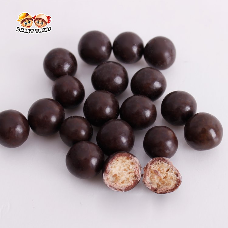 chocolate with biscuit filling custom choco balls mini coated centre filled biscuites chocolates wholesale