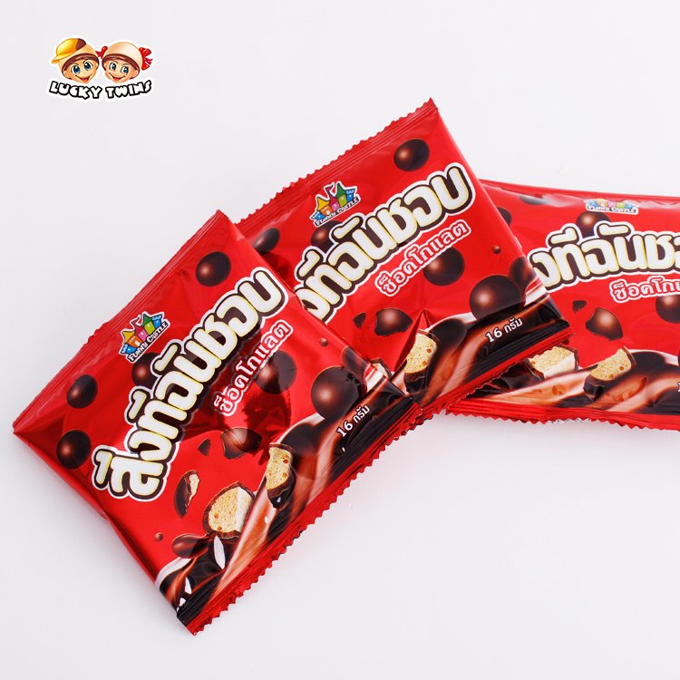 chocolate with biscuit filling custom choco balls mini coated centre filled biscuites chocolates wholesale