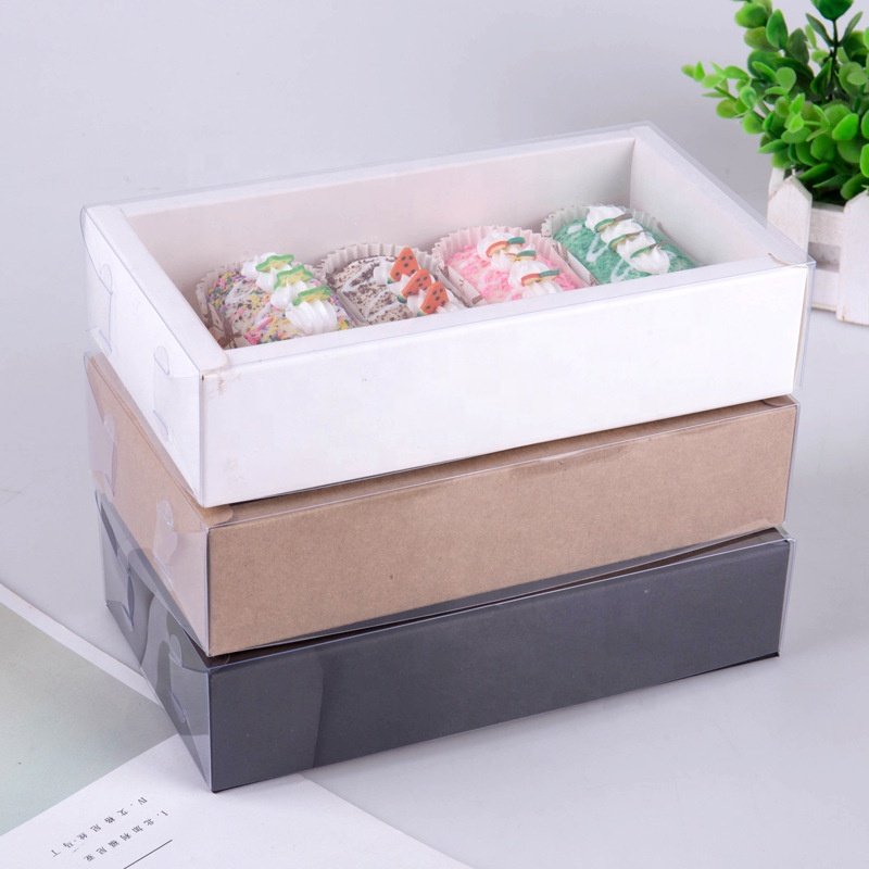 Wholesale Print Packaging Cake Cookie Jewelry Clothes Baking Food Wedding Invitations Have Clear Drawer Cover Paper Gift Box