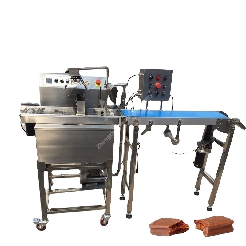 Cheap Chocolate Making Machine Chocolate Enrober Production Line Chocolate Dipping Machine With Conveyor Belt