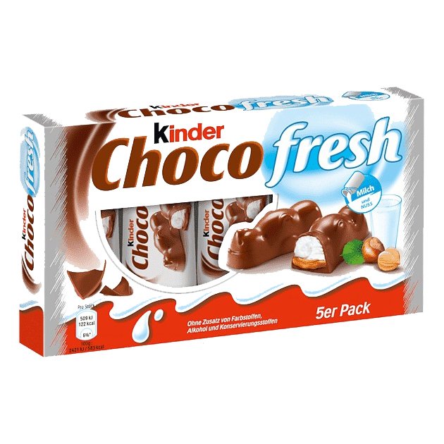 Children's Choco Fresh Filled Milk Chocolate, 5 x 20.5 g