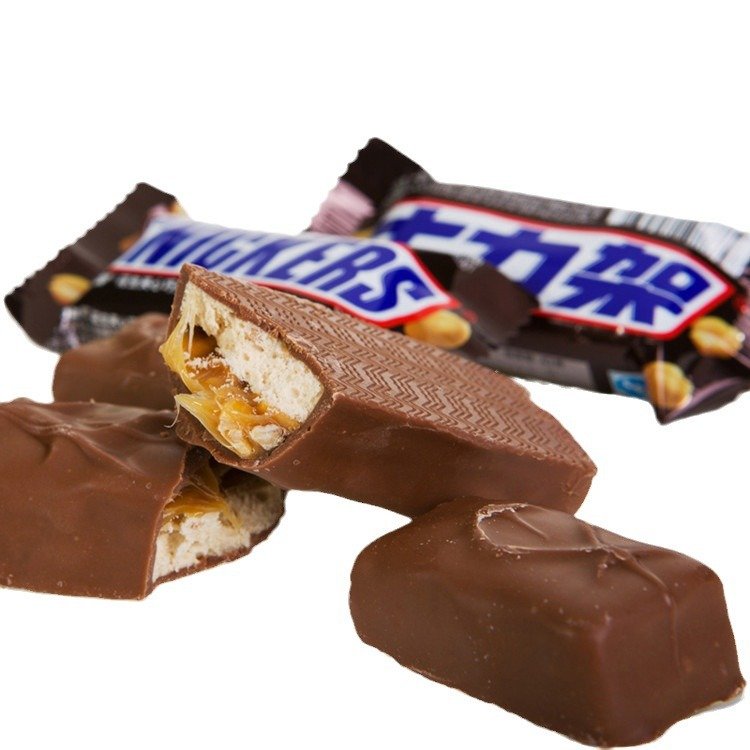 20g Hot Selling Single Sweet Chocolate Bars Exotic Snacks Peanut Sandwich Chocolate Bar