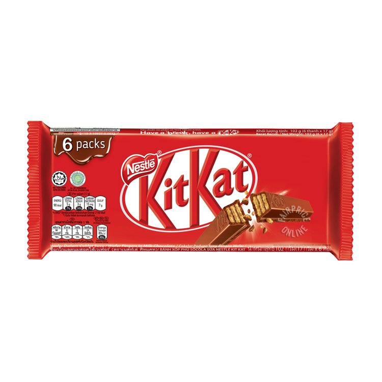 KitKat Milk Chocolate Flavor Sweet Biscuit Jam Nut Fruit Bar Solid Bulk Pack with Pattern Pieces