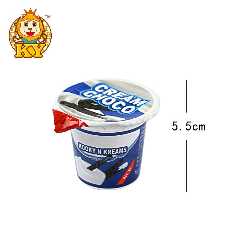Wholesale sweet snacks milk chocolate cup with biscuit stick bar Cookies