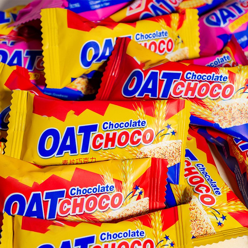 wholesale sweets 400g crunchy oat bar healthy snack energy bar health fitness energy snacks oats chocolate