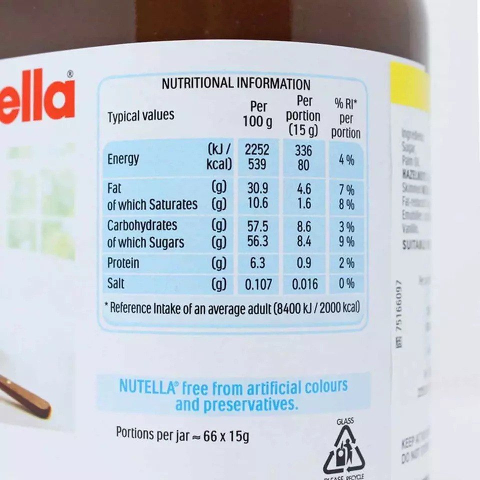 Wholesale Ferrero Nutella Original 1kg Family Jar Hazelnut Chocolate Spread with Milk Flavor Additional Candy Ingredient 750g
