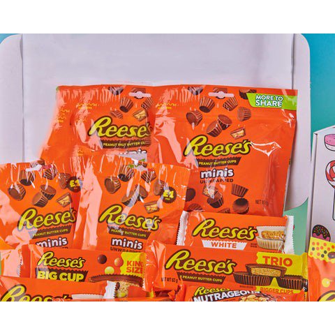 REESE'S Chocolate Peanut Butter Candy Bar, King Size (Pack of 18) Reese's Flavor of Honey Roasted Snack 10 Count