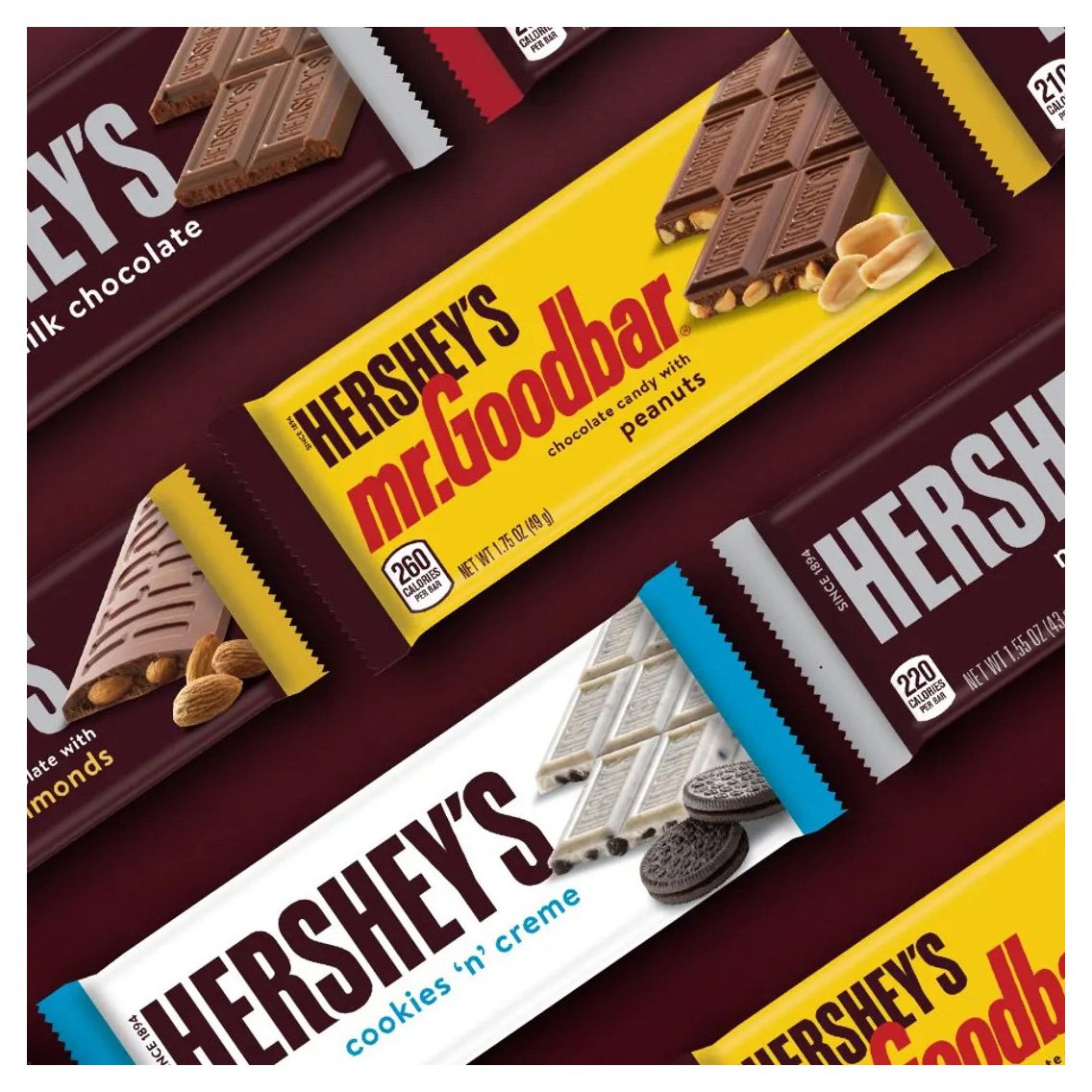 Hershey's Cookies-n-Creme Bar 43 g (Pack of 18)