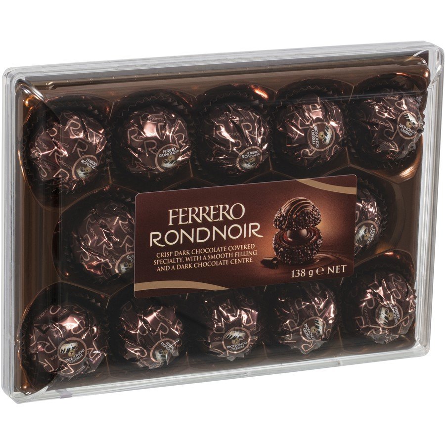Ferrero Rondnoir Chocolate Collection Fine Hazelnut Milk Chocolates 48 Count Assorted Coconut Candy and Chocolates
