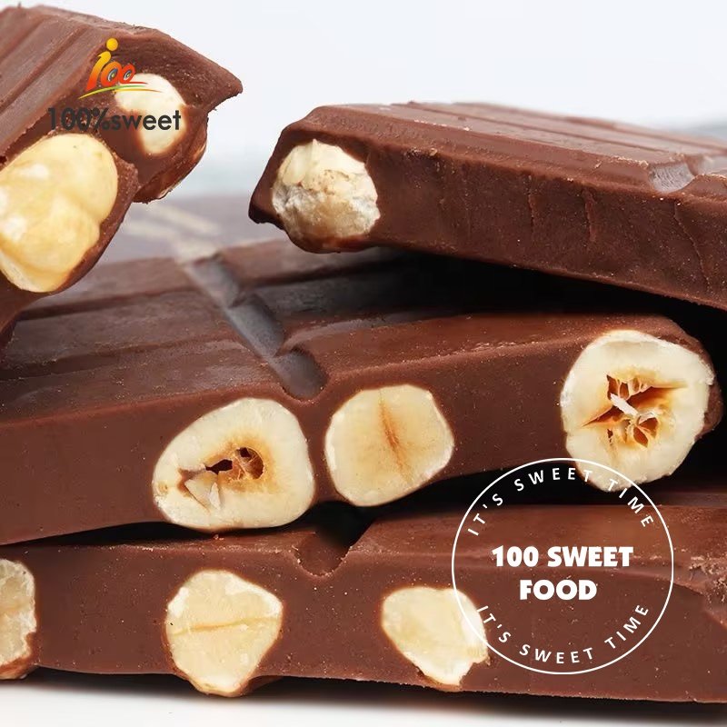 OEM/ODM Wholesale High Quality Exotic Chocolate Snacks Raisin Hazelnut Milk Chocolate