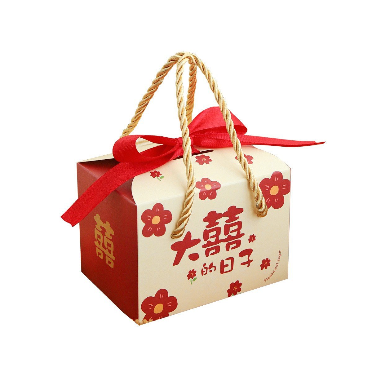 Wholesale Chocolate Gift Box custom your own logo Wedding Favor Sweet Candy Boxes With Handles