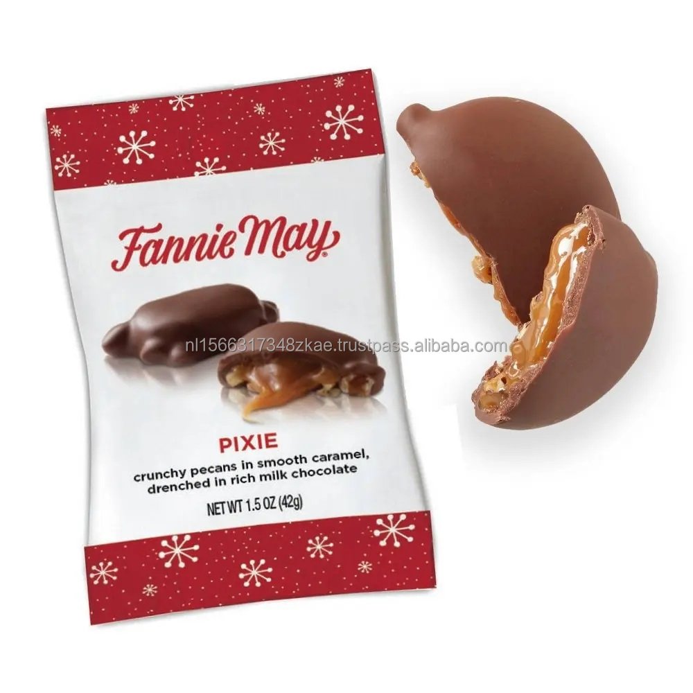 Fannie May S'mores Snack Mix - 5oz / Fannie May Assorted Dark Chocolate Valentine's Candy Chocolate Gift Box 8.3 oz
