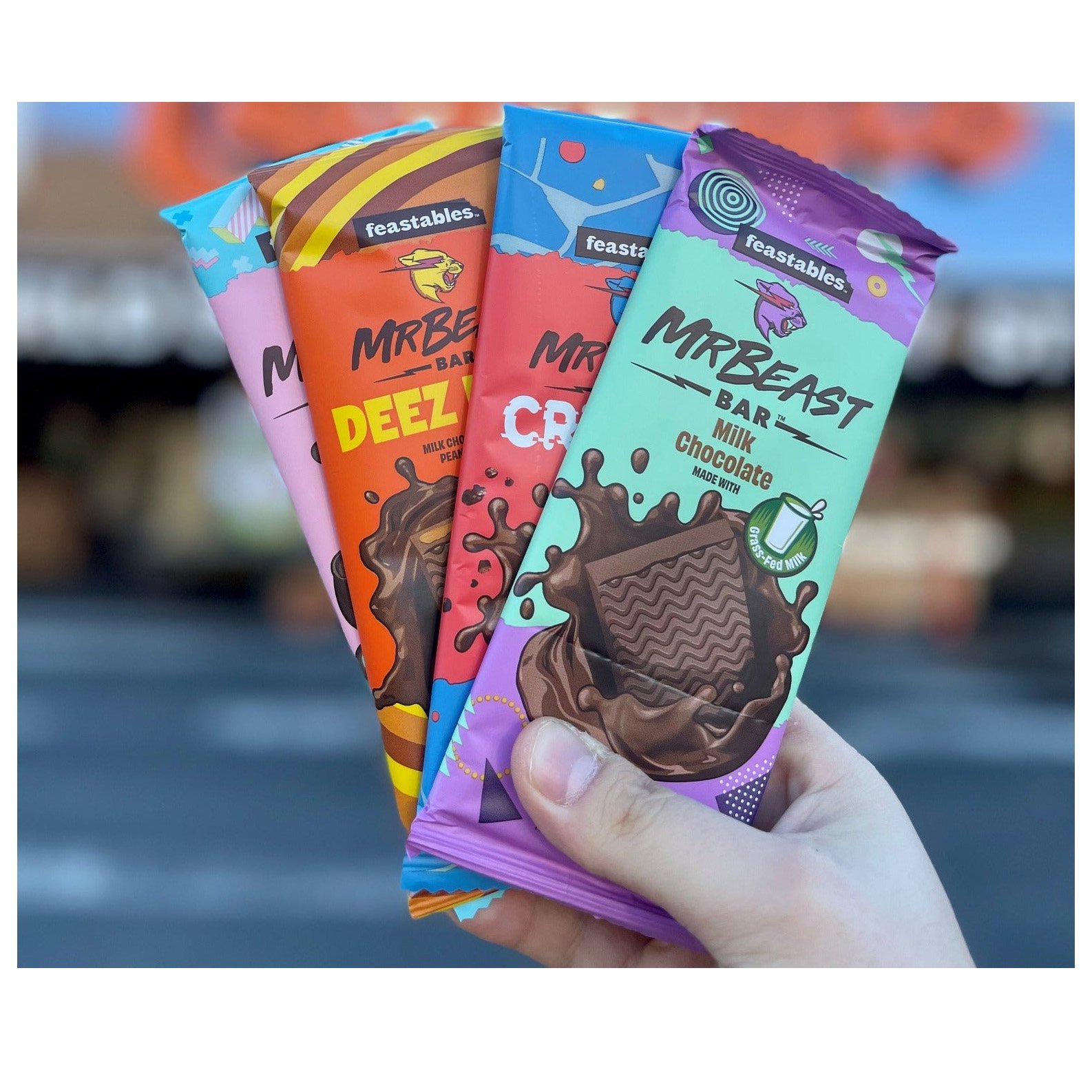 Wholesale Feastables MrBeast Milk Chocolate Bar 60g Mr Beast Chocolate Bars NEW Crunch, Milk Chocolate Best Discount Price