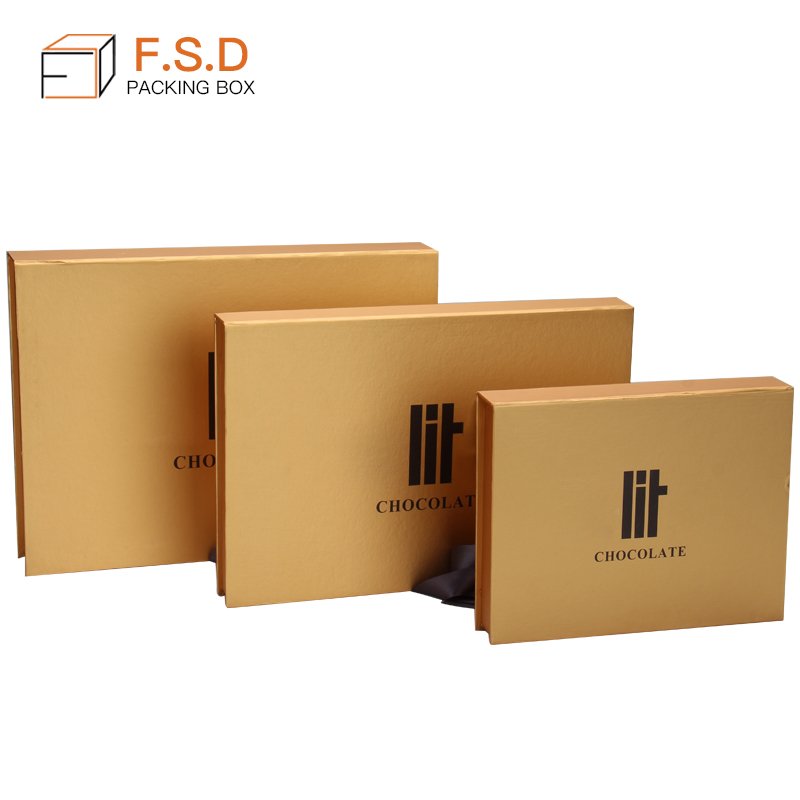 FSD luxurious design Food-Grade Chocolate Box for sale chocolate gift box