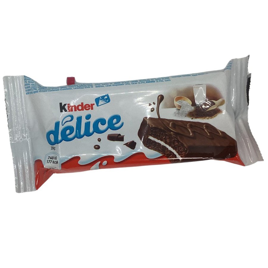 Wholesale Supplier Premium Quality Kind-er Delice Solid Compound Chocolate Cake Bar Pattern Candy Ingredients Bulk Packaged Sale
