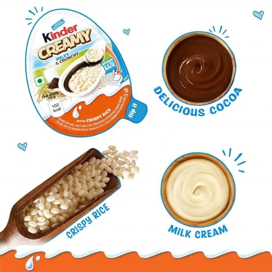 High Quality Kinderr Creamy 19gr chocolate ball wholesale