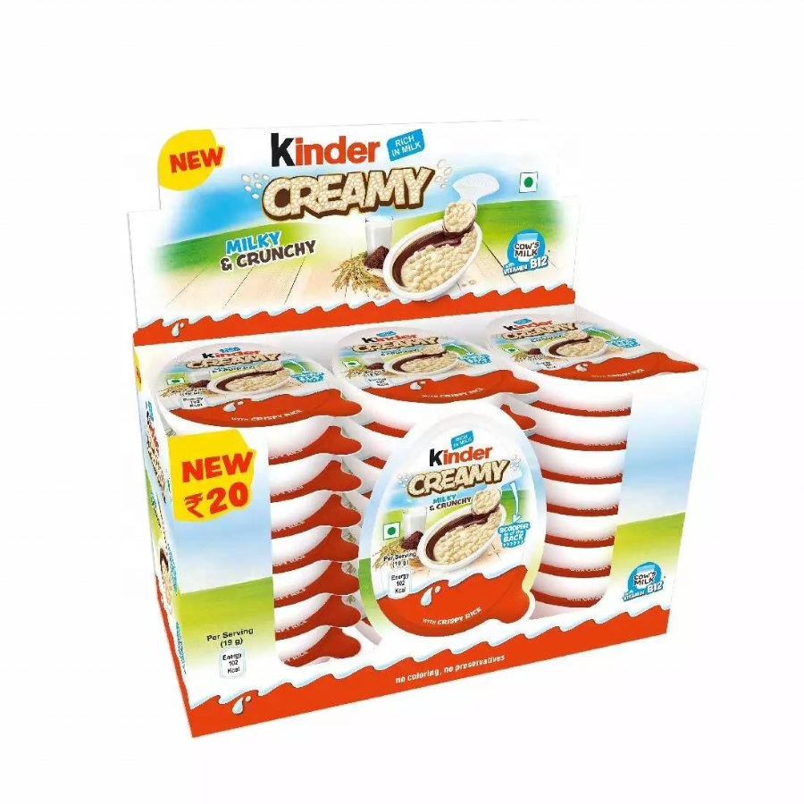 High Quality Kinderr Creamy 19gr chocolate ball wholesale