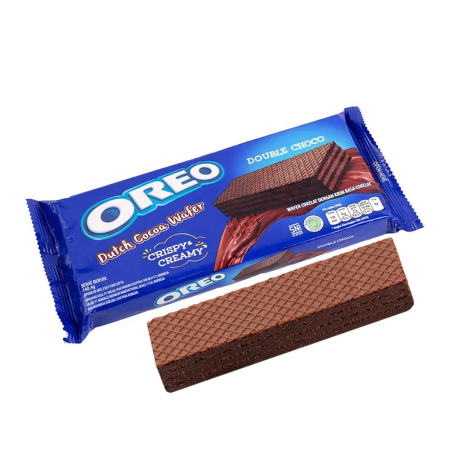 Top selling Oreo Dutch Cocoa Wafer 58.5gr Double Choco best price wholesale brand biscuit wafer