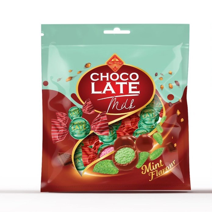 Best Selling Premium Quality 300g Choco LATE International Standard Milk Mint Flavour with Candy and Biscuit Ingredients