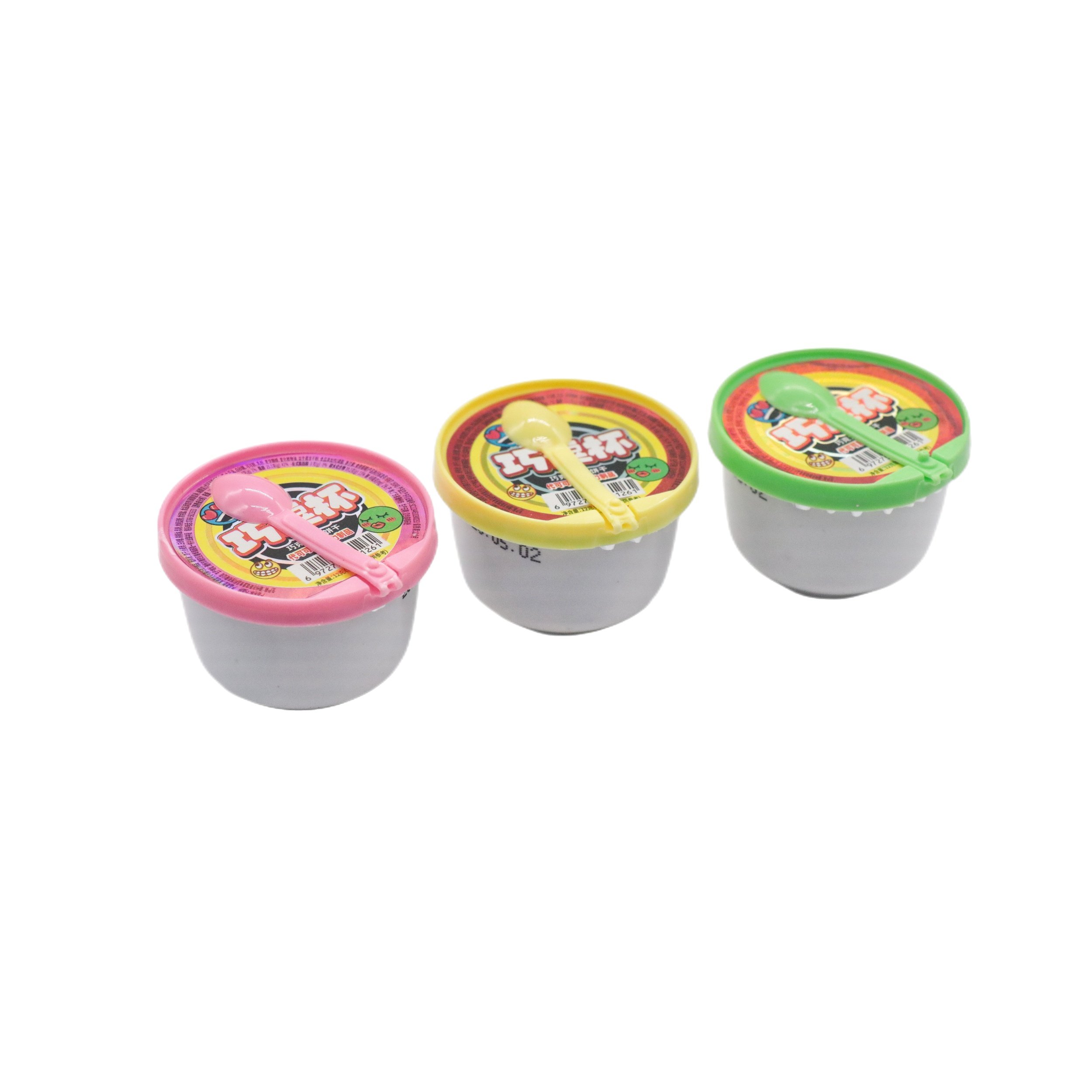 Candies wholesale halal Chinese factory Crispy biscuit mini cup chocolate jam sweets candy for kids