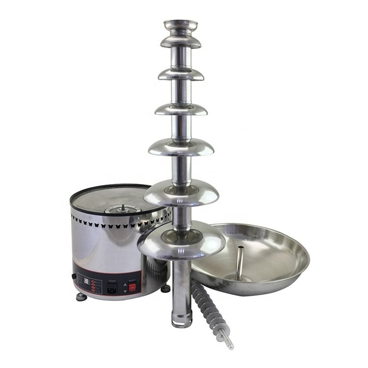 Stainless Steel 7 Tier Chocolate Fountain with High Quality 110v 220v