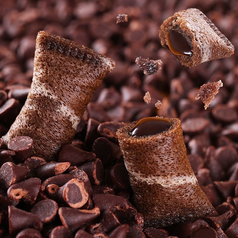 25g coextrusion for cereal Breakfast Cereal pastries cereal snacks snack cake cookies mini chocolate heart filling Chicken rolls