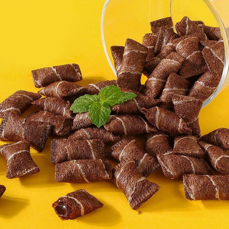 25g coextrusion for cereal Breakfast Cereal pastries cereal snacks snack cake cookies mini chocolate heart filling Chicken rolls
