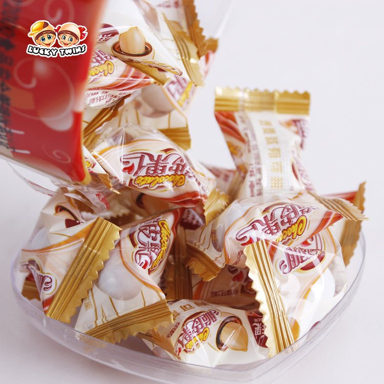 White chocolate company sale candies and sweets canned peanut covered chocolate wholesales