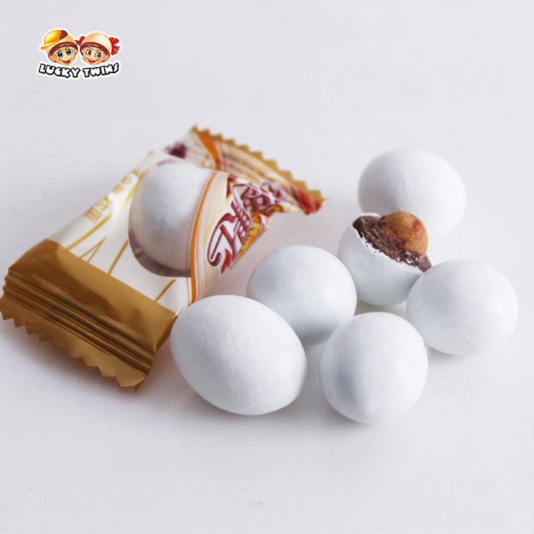 White chocolate company sale candies and sweets canned peanut covered chocolate wholesales