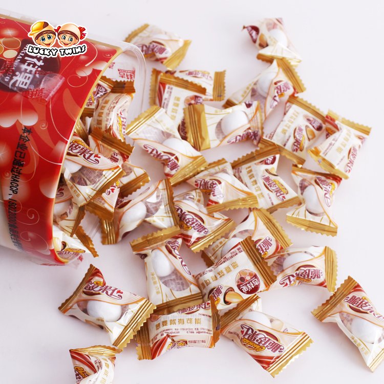 White chocolate company sale candies and sweets canned peanut covered chocolate wholesales
