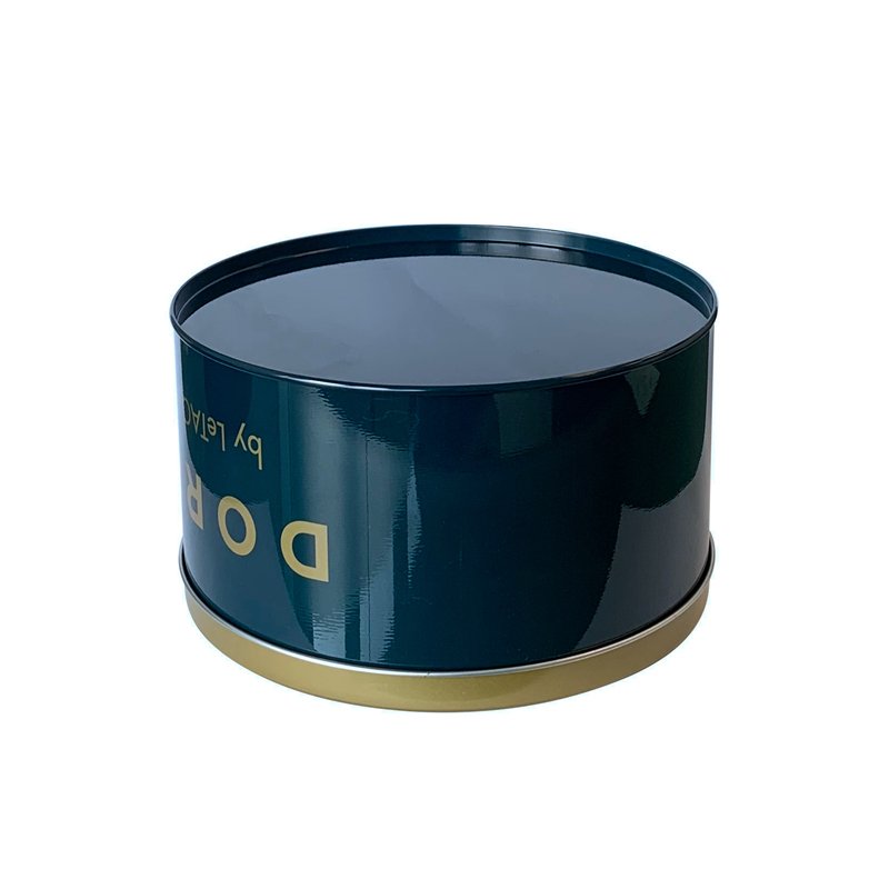 Customized Food Grade Packaging Round Shape Cookie Chocolate Candy Tin Box With Lid