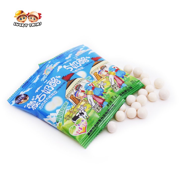 Bulk customized boxed candy milk filled chocolate ball with biscuit wholesale