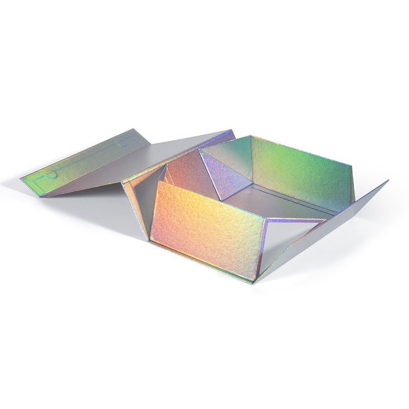 Ready to ship MOQ 20pcs Custom rigid Rectangular folding Flap Lid Magnetic Gift packaging boxes for small busine